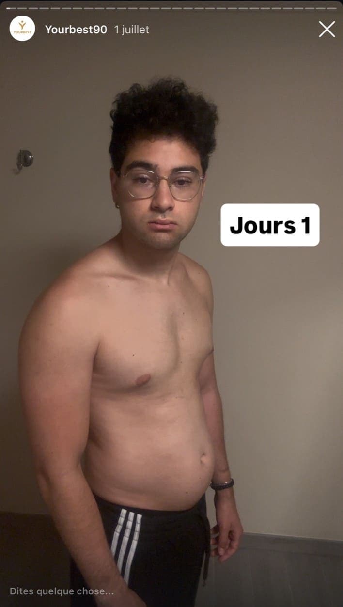 Nando — Jour 1 · 90 kg · 25% MG